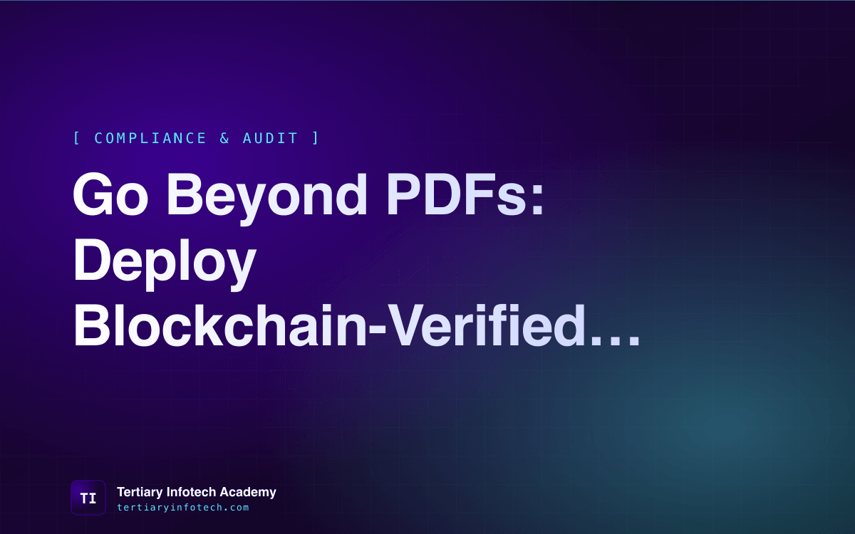 Go Beyond PDFs: Deploy Blockchain-Verified OpenCerts for WSQ Compliance and Learner Trust