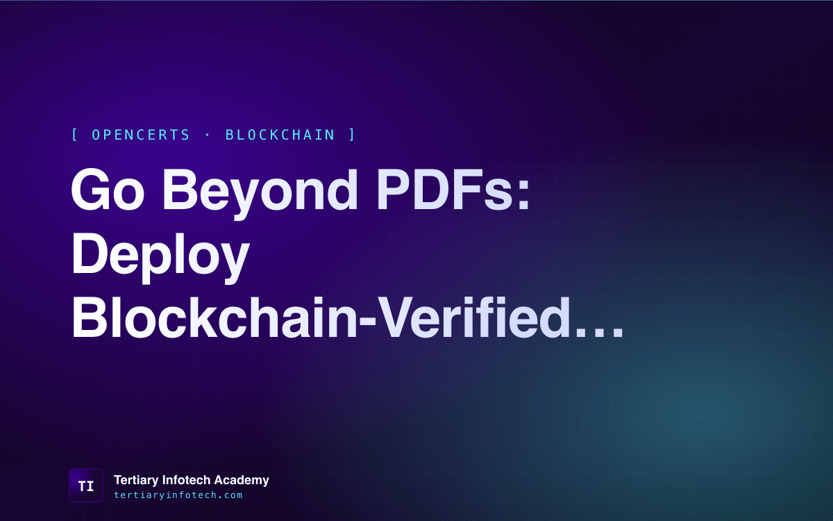 Go Beyond PDFs: Deploy Blockchain-Verified OpenCerts for WSQ in 2026