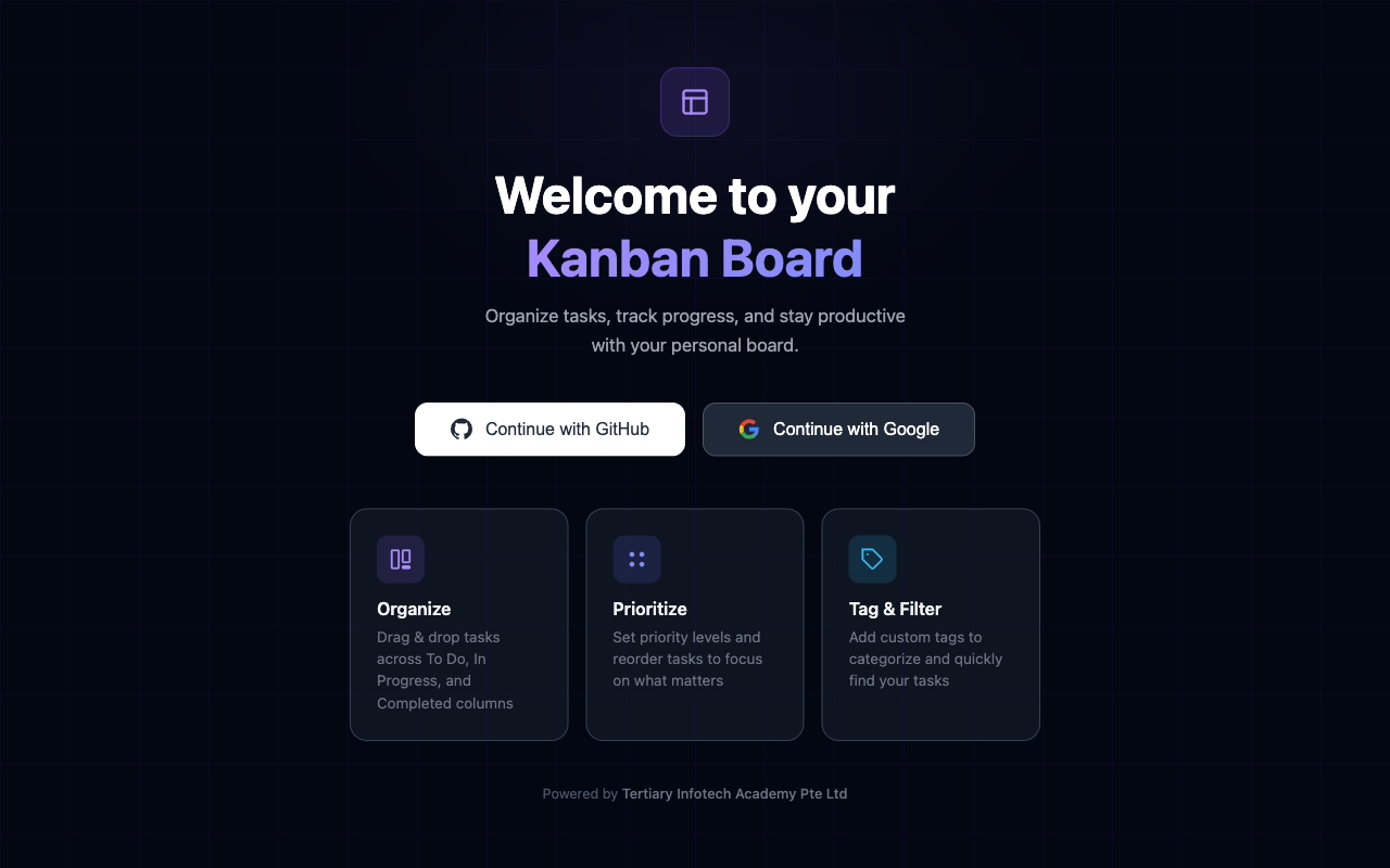 Collaborative Kanban screenshot