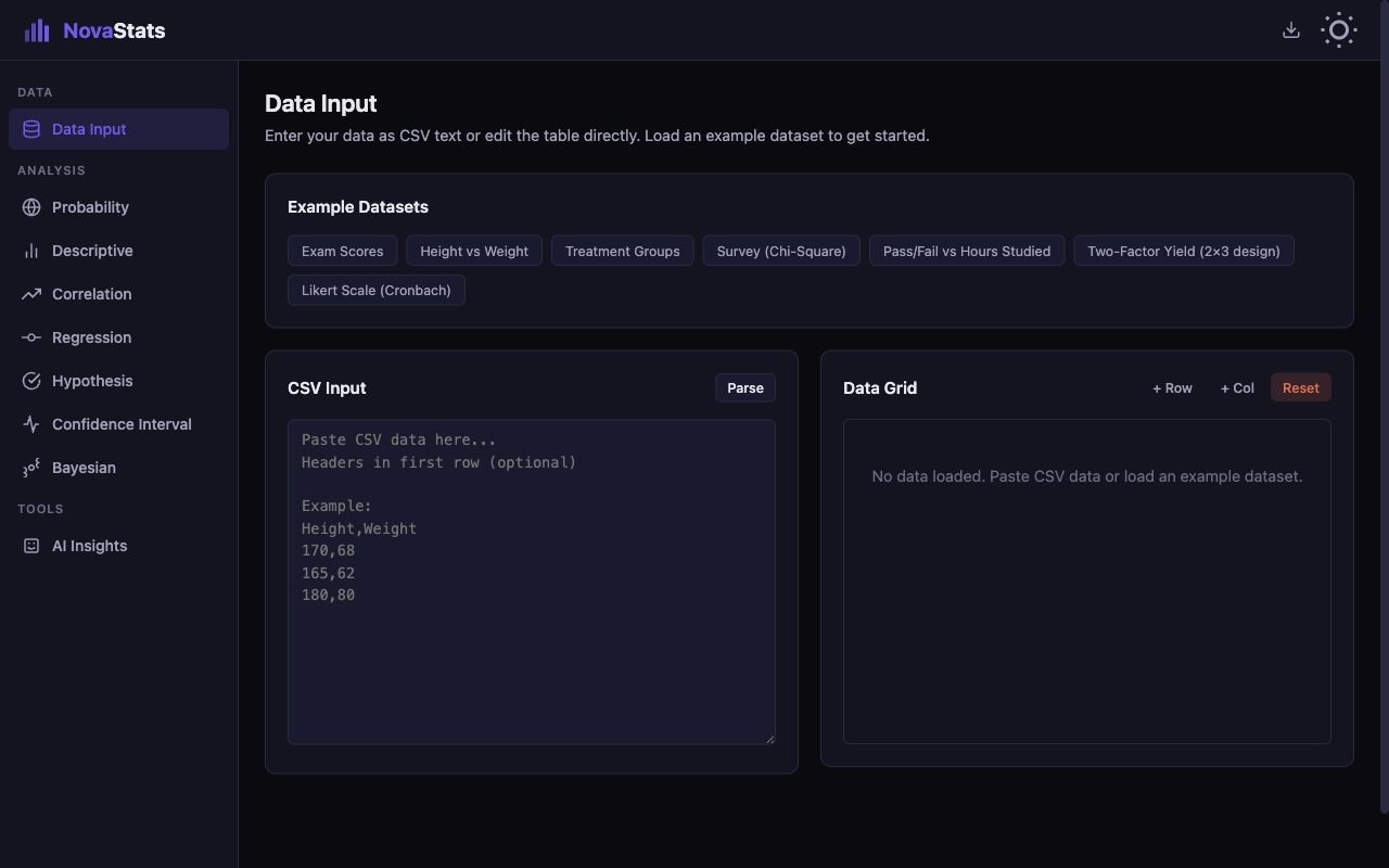 NovaStats screenshot